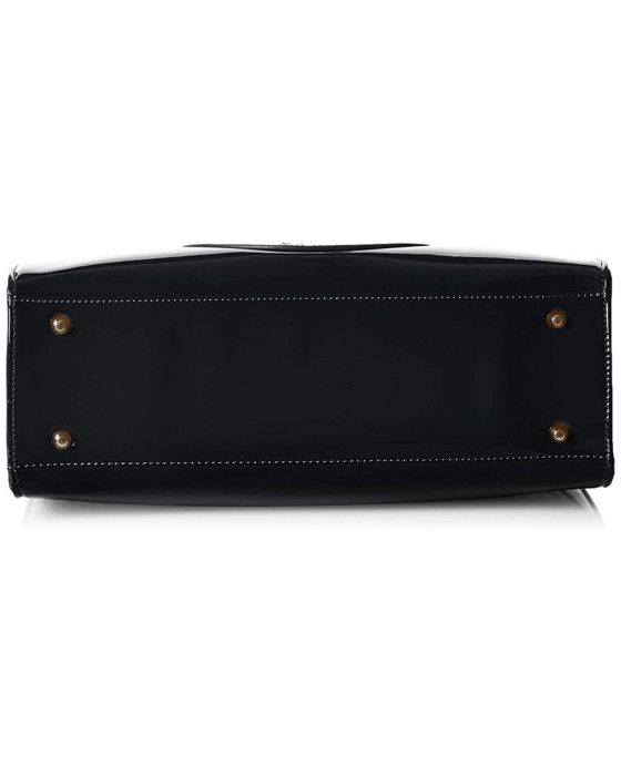 Handbag - Christian Lacroix - Jonc Stud 2 - Black Patent Leather - Shoulder Bag - Women