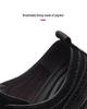 Brogue Men's Autumn Casual Leather Shoes, Thick Sole Work Shoes, Black