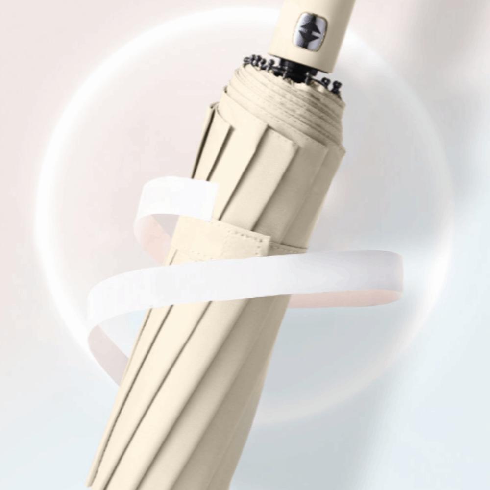 Solid Color Reinforced 24-Bone Umbrella Large Anti-UV Sunscreen Umbrella Summer