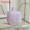 Cute Heart Pattern Makeup Bag With Breathable Polyester For Travel And Home Use