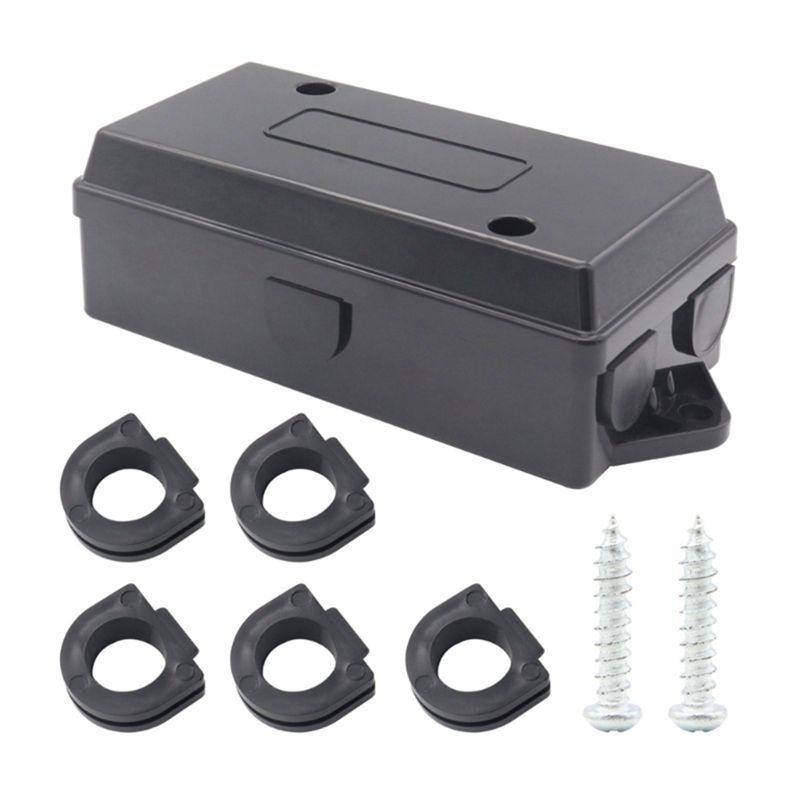L16A-Weatherproof 7 Pole Cord Connection Box 7 Way Electrical Trailer Junction Box 7 Gang Trailer Wire Harness Junction Box