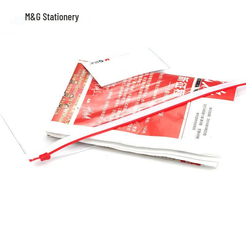 M&G A4 Transparent PVC Zipper Document Bags