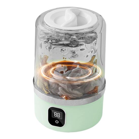 Portable Underwear Washer Rechargeable Cordless Mini Washing Machine Travel Laundry Machine Mini Washer with LED Display for Cleaning Underwear Small