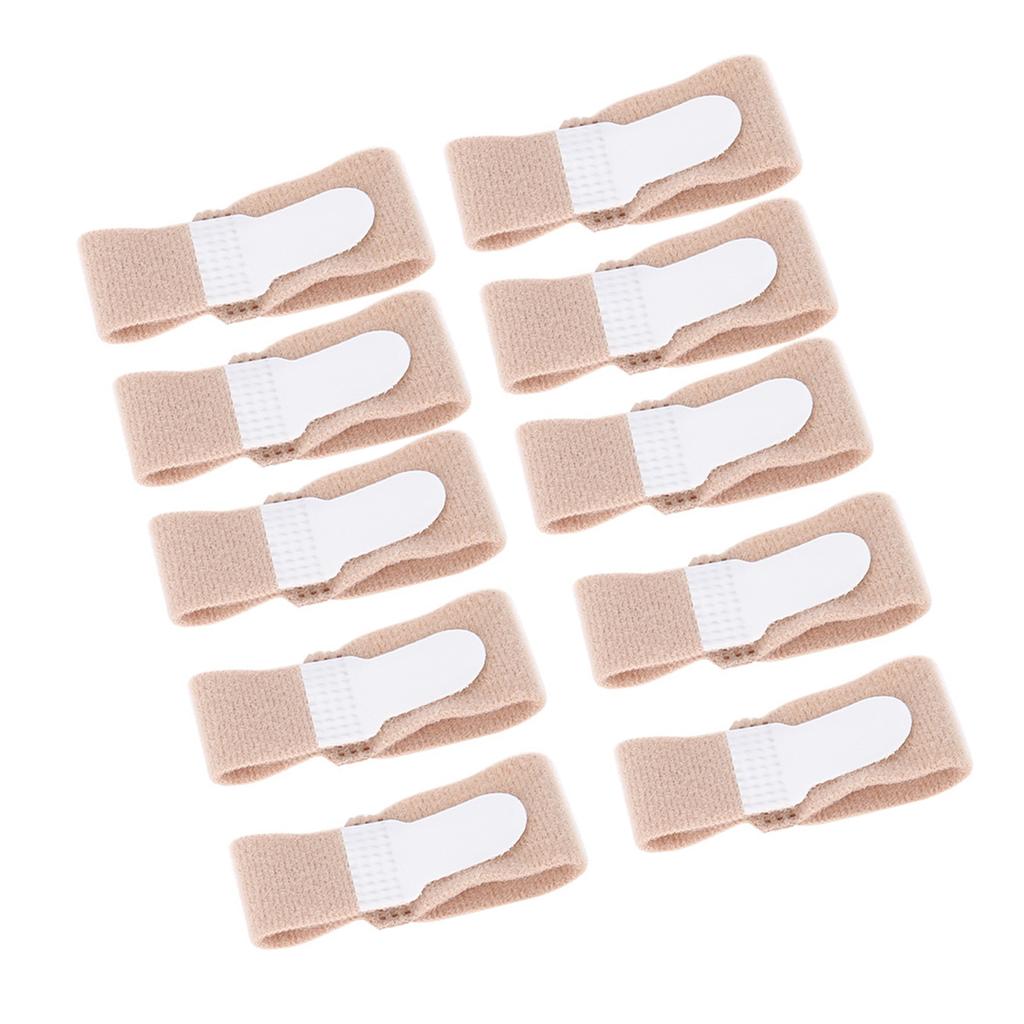 10 ks Korektor vbočeného palce Separátor prstů na noze Vbočený palec Nastavovač Ortopedické dlahy