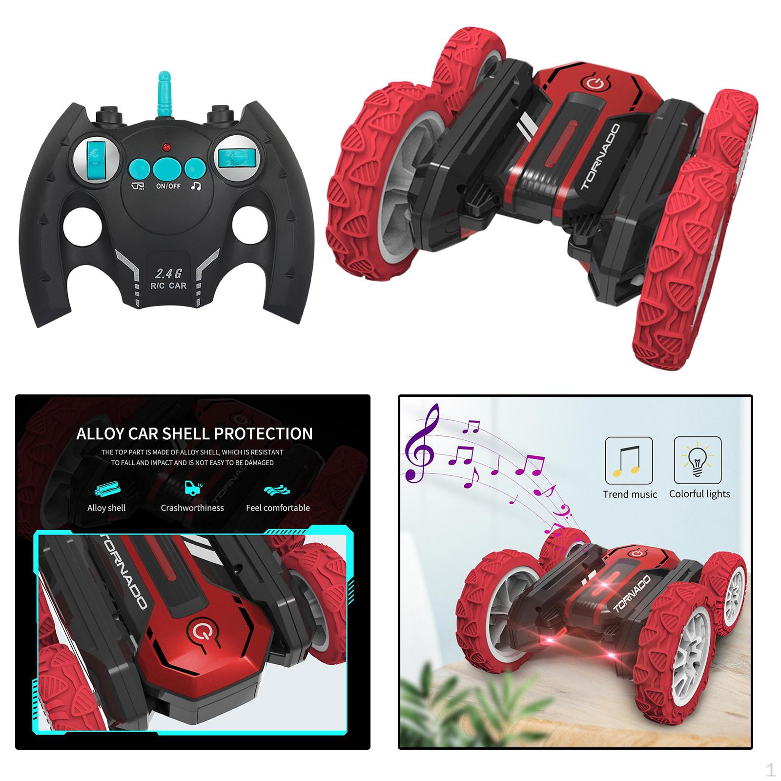 RC Cars Car Toy Double Sided Vehicle with Degree красный