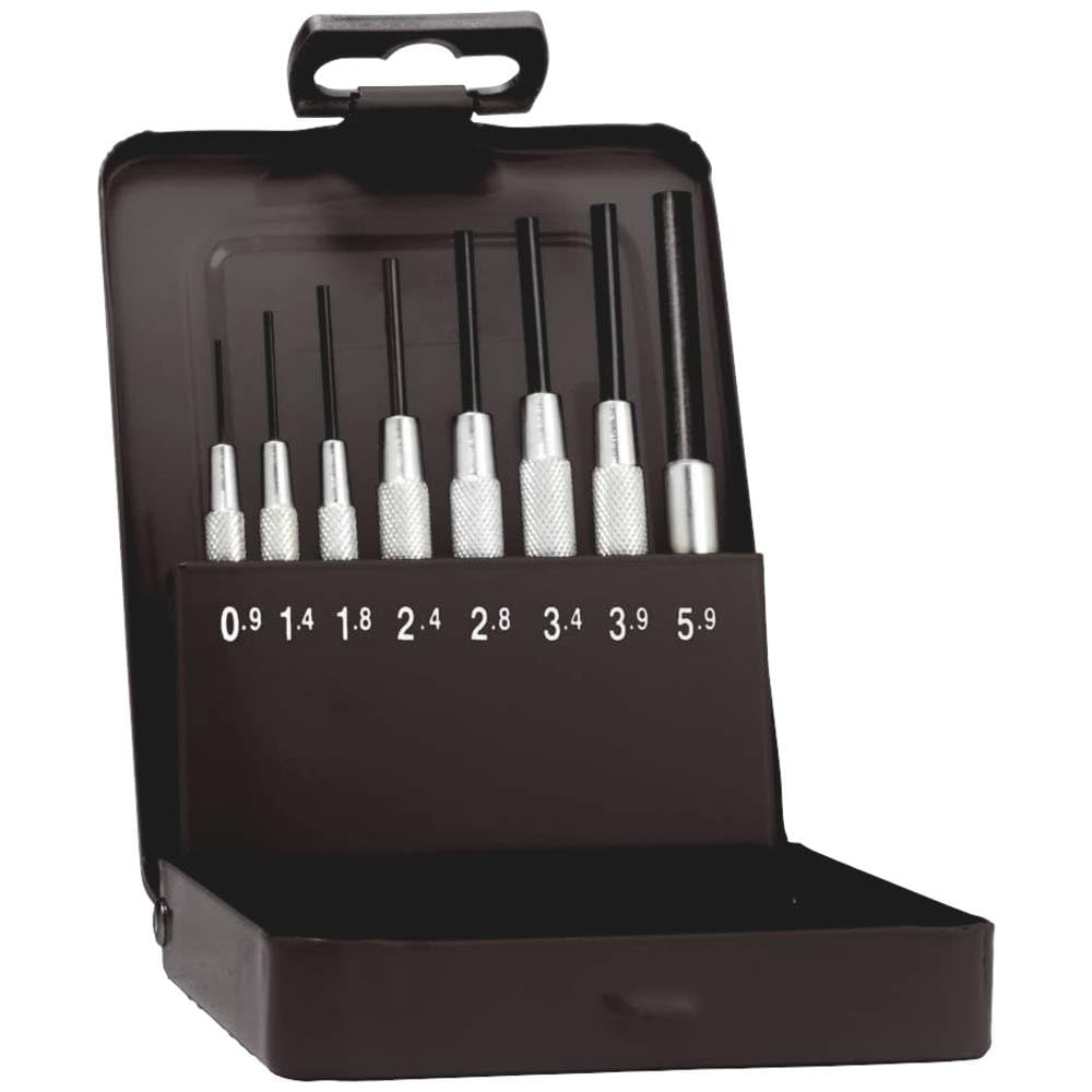 

Rennsteig 457 100 5 Parallel Pin Punch-Set in Metal Case, Gray, 137 x 98 x 22 mm