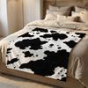 MultiCowPrintTexture Throw Short Plush Throw Blanket Soft Skin-Friendly Multi-Scene Home Office