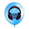 Blue Game On Theme Balloons Video Game Controller Latex Ballon Happy Boys Game Birthday Party Kids Favors Gamer Level Up Balon