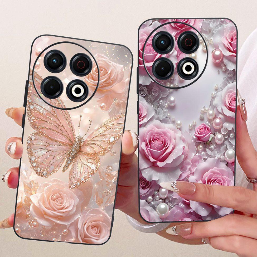 Phone Case For Tecno Spark 30 Pro 4G Cover KL7 Luxury Fashion Cute Cat Funny Painted Bumper For Tecno Spark 30 Pro 4G Casing