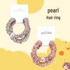 Exquisite Pearl Scrunchie: Durable, High-Elastic Hair Tie for Women’s Ponytails