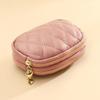 Double Layer Coin Purse, Dual-Compartment PU Leather Wallet, with Zipper Durable Scratch-Resistant Coin Holder Pouch