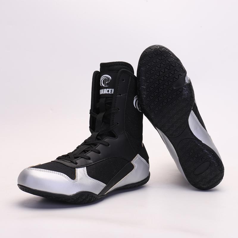 

High-top Men s Wrestling Shoes Free Sparring Boxing Shoes Anti-slip Martial Art Shoes Gym Fitness Training Sneakers 45