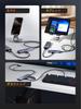10Gbps Hub with 4 Ports 2 USB Gen 2 Hub with 2 and 2 10G Data Expansion Dock with 1M Nylon Braided Compatible with MacBook iPad iPhone Galaxy and More