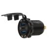USB-Ladebuchse 3 Anschlüsse Mehrfachschutz QC3.0-Ladebuchse mit wasserdichter Abdeckung für Autos LKWs Wohnmobile