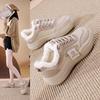 2025 Winter New Velvet Little White Shoes Women's Versatile Lightweight Casual Sports Running Shoes Women's Cotton Shoes YP-810-2