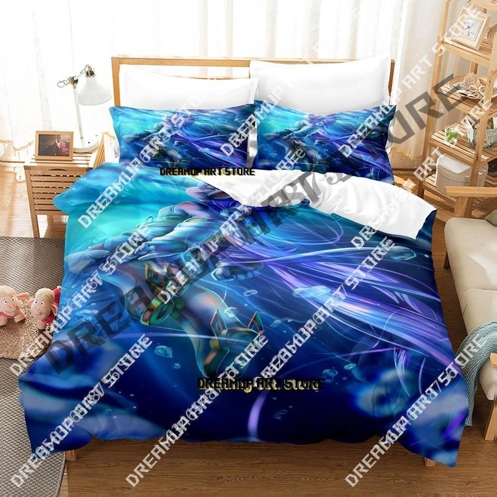 3D Print Game Freedom Planet Bedding Set Single Twin Full Queen King Size Bed Set Adult Kid Bedroom Duvetcover Sets Anime Bed