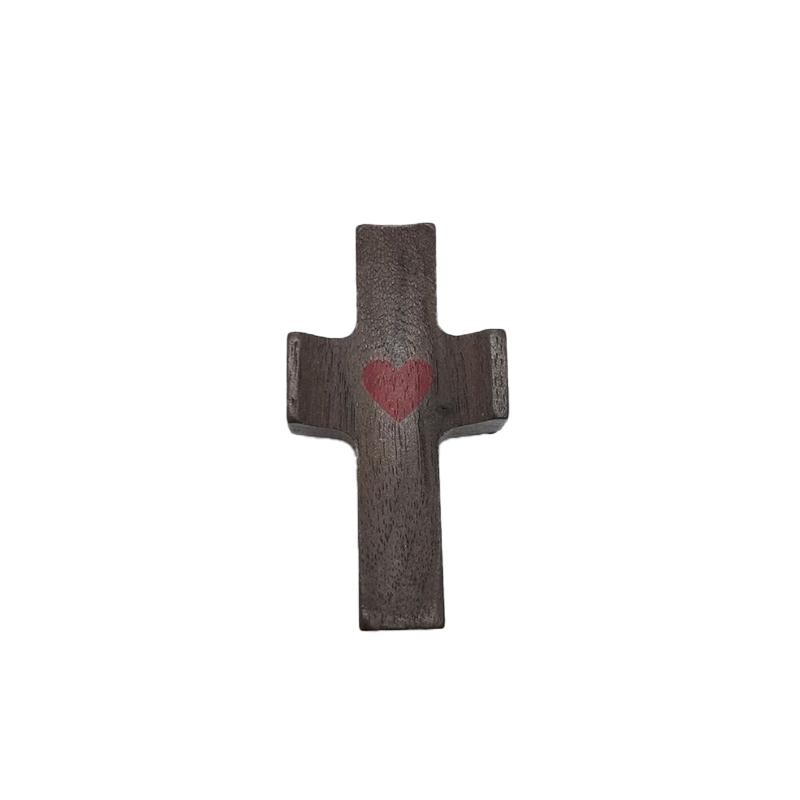 1PCS Prayer Handheld Wooden Cross Handheld Prayer Ornament for Encouragement Baptism and Spiritual Support for Adults and Kids