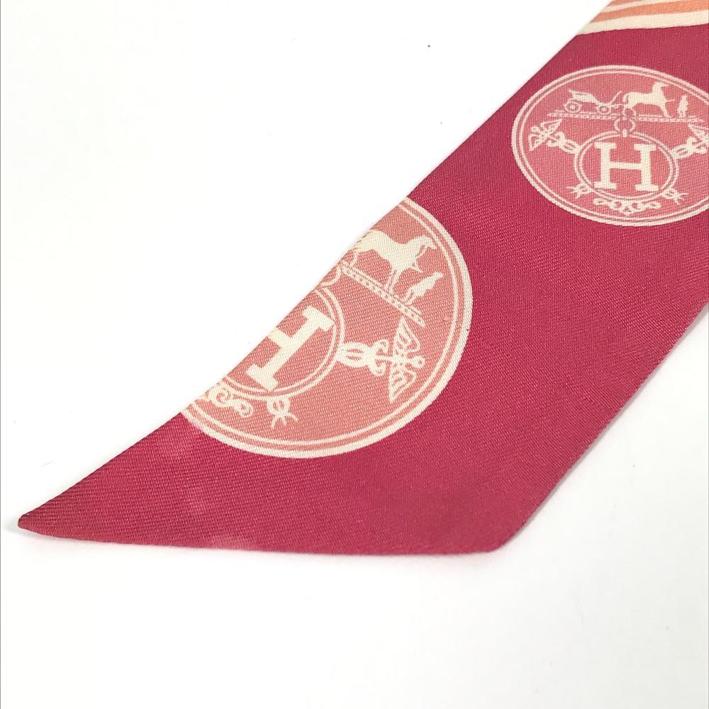 Hermes Twilly Scarf Silk Pink