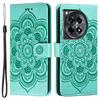 For OnePlus Ace 3 5G Case PU Leather Mandala Imprinted Design Wallet Phone Cover