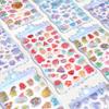 Creative 3D Cartoon Embossed Stickers for Kids – Waterproof Decorative Stickers for Girls.