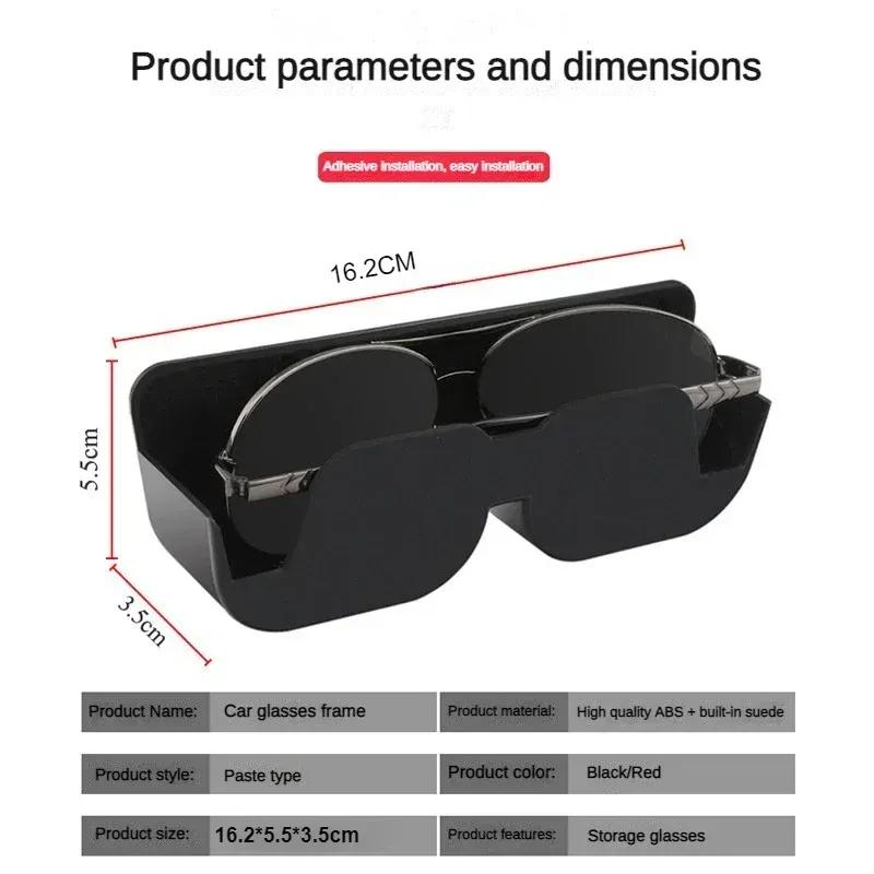 Non-destructive Tallation of Adhesive Car Glasses Case and Sunglasses Holder Car Dashboard Storage Card Car Accessories