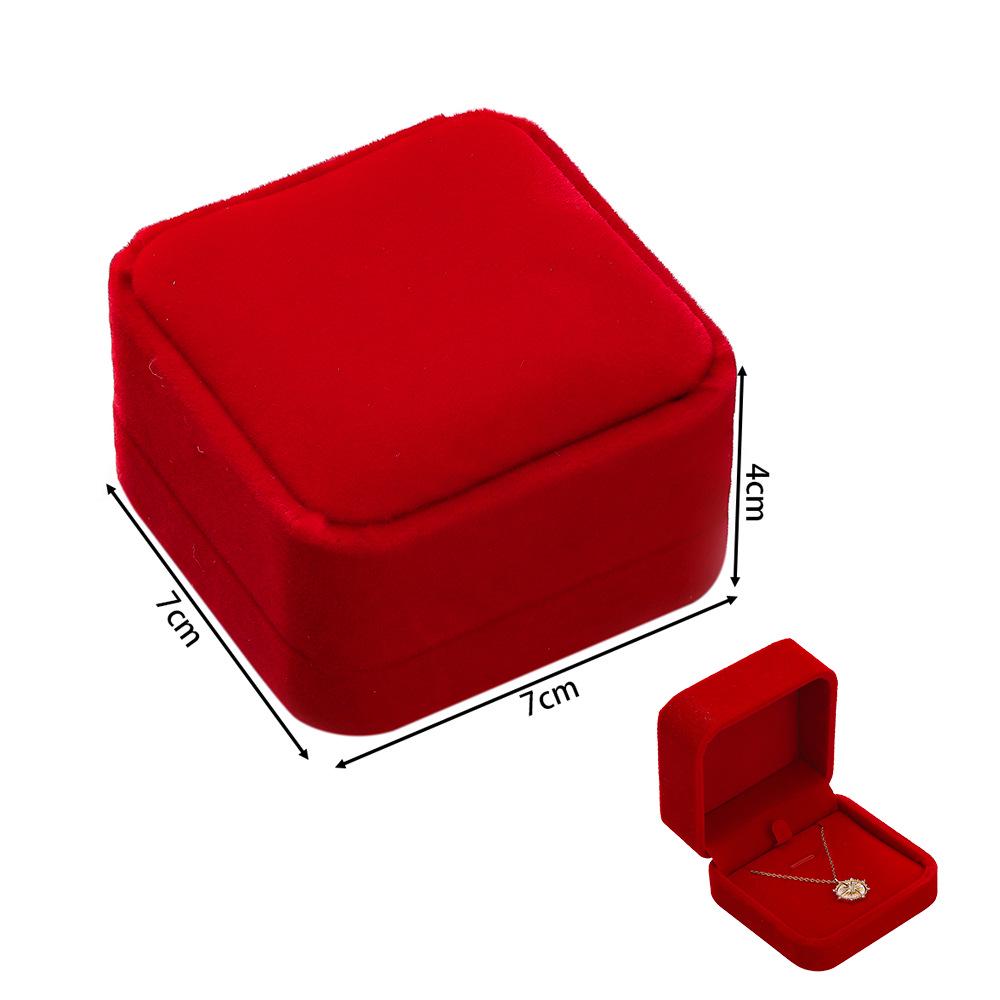 Rounded Flannel Jewelry Box for Rings, Earrings, Pendants, Bracelets, Bangles, and DIY Packaging.