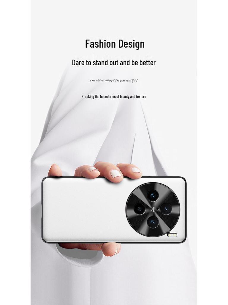 Protective Liquid Leather Case for Vivo X100spro, Anti-fall, One-piece Design.