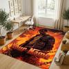 Covor personalizat din catifea de cristal, Nume personalizat imprimat Travis Scott, Covor pufos pentru decor interior casă