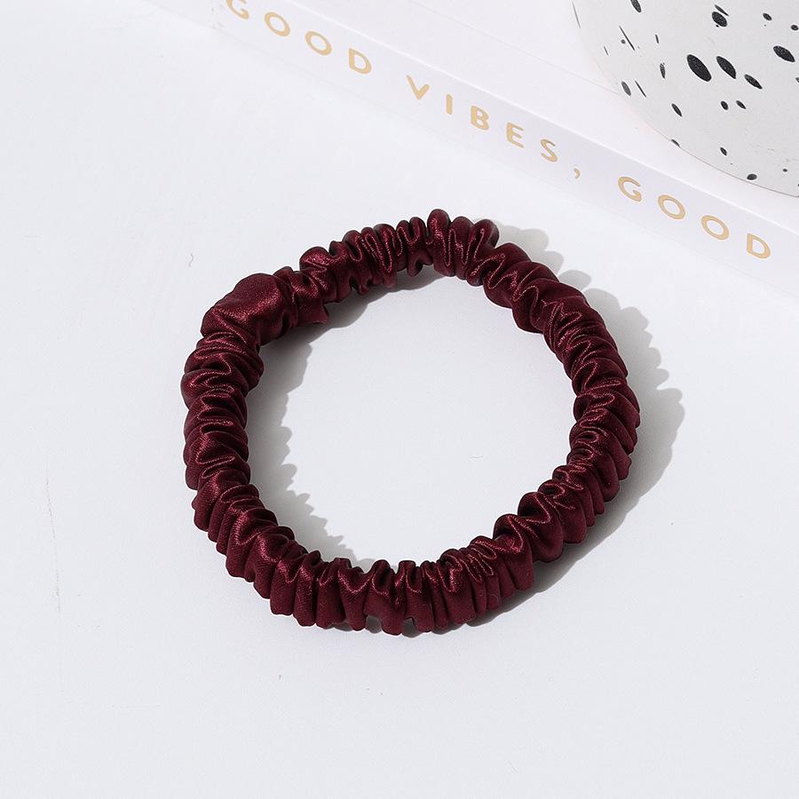 

22 Momme Mulberry Silk Hair Tie - 1cm Fashionable Cross-Cut Ponytail for Women, 56cm
