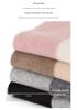 Unisex 100% Cashmere Color Block Ribbed Knit Scarf for Autumn/Winter