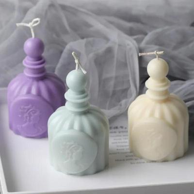 Sticlă de Parfum Matriță Silicon pentru Lumânări DIY Handmade Lumânare Aromatizată de Aromaterapie Formă 3D Meșteșuguri Rășină Epoxidică Formă pentru Suport Lumânare