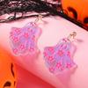 Cross-Border Halloween Cartoon Heart Ghost Tassel Earrings