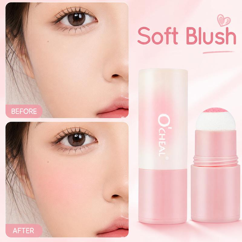 Vitality, matte, natural color rendering, vitality, enhance complexion, not easy to fly pink blush