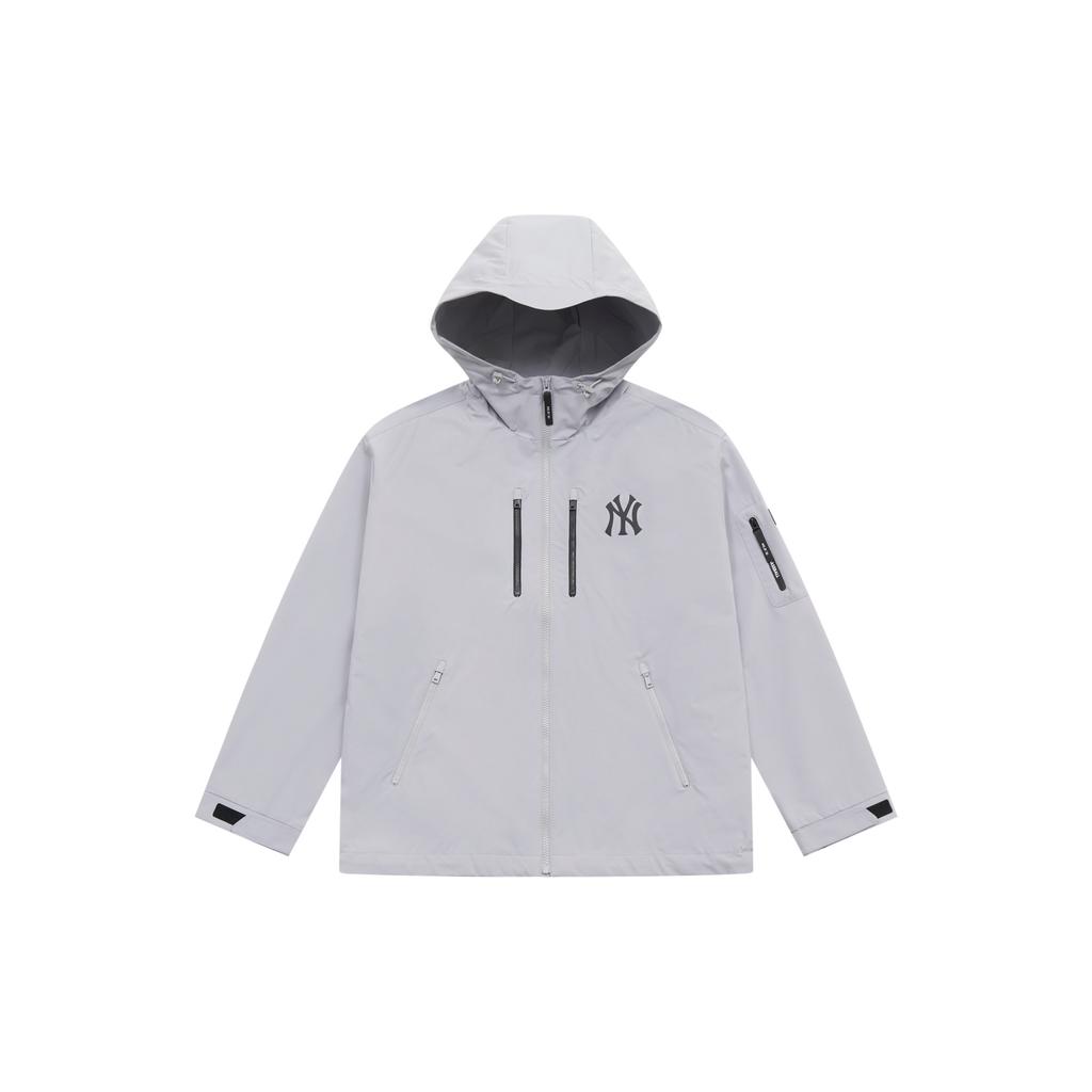 New MLB New York Yankees Basic Collection SS25 Trench Coat Unisex Light Gray 3AWJB0351-50GRL