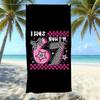 Explosives 67 Digital Bedrucktes Strandtuch Sandfest Absorbierendes Badetuch Meeresurlaub Schnelltrocknendes Handtuch