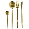 Gilded Gold Cutlery Set, 24 Pieces, For 6 People