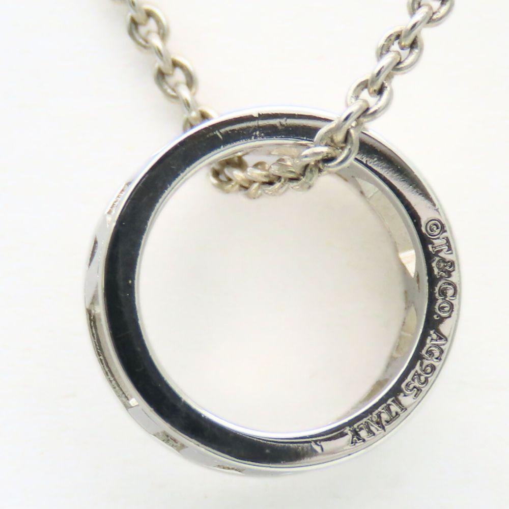 Used TIFFANY&Co. Necklace Atlas Open Circle Silver925 2.7g Silver Accessories