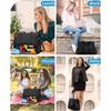 Mittagessen-Tasche für Damen 15,6 Zoll Laptop-Tasche mit isoliertem Mittagessensfach Computer-Handtasche mit Geldbörse für die Arbeit