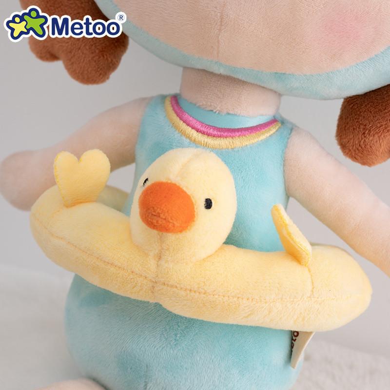 High-Quality Metoo Keppel 44cmSummer Swim Ring Animal Stuffed Doll Cute Infant Plushies Playthings Children Birthday Gifts