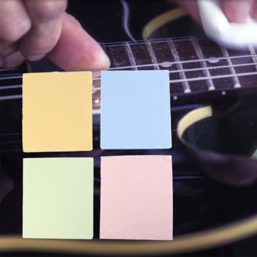 HAUUFENN Musical Instrument Cloths, Set of 8, 17 X 15 Cm, Ultra-Fine Fiber, Double-Sided Cleaning Cloths, 4 Colors, Suitable for Cleaning Eyeglasses,