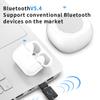 Bluetooth 5.4 Draadloze Audio Adapter Type-C APTX HD LL Lage Latentie Adaptieve Zender met Auracast Voor PS4 Notebook PC TV