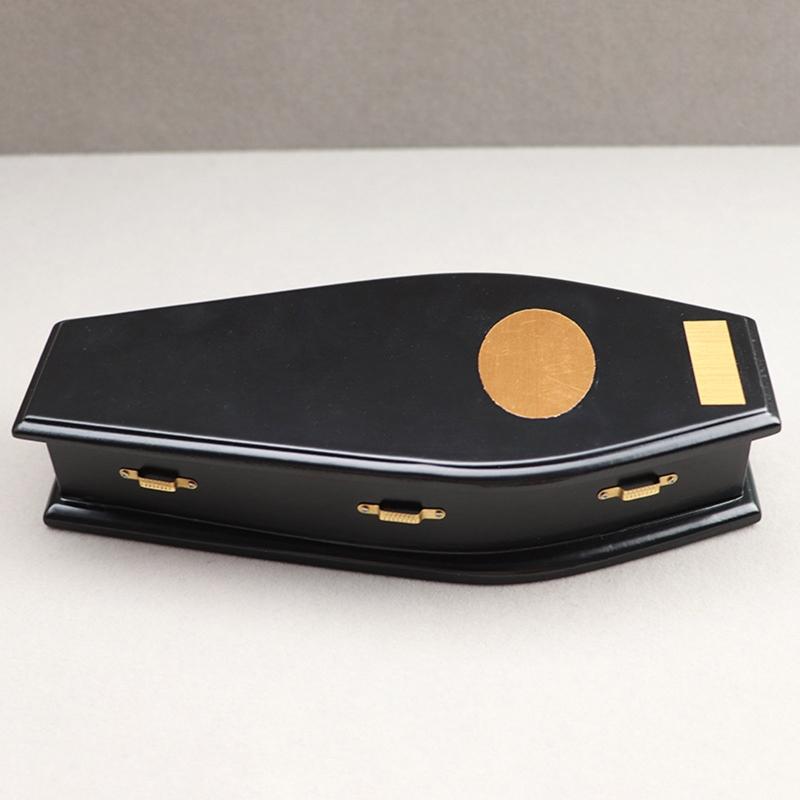 Miniature Coffin Wood Realistic Coffin for Girls 1/12 for Doll House Decor Micro Scene Furniture 1/6 Baby for Doll Accs