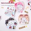 KT Cat Tecknad Bärbar Nagelklistermärke för Barn - Avtagbar, Självhäftande Gelé Nageldekor för Flickor
