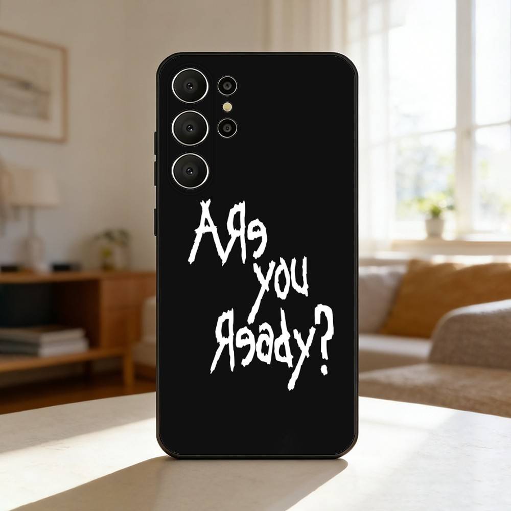 Band K-Korn Phone Case For Samsung S26,S25,24,23,22,30,21,10,9,Ultra,Plus,Lite,Black Soft Case