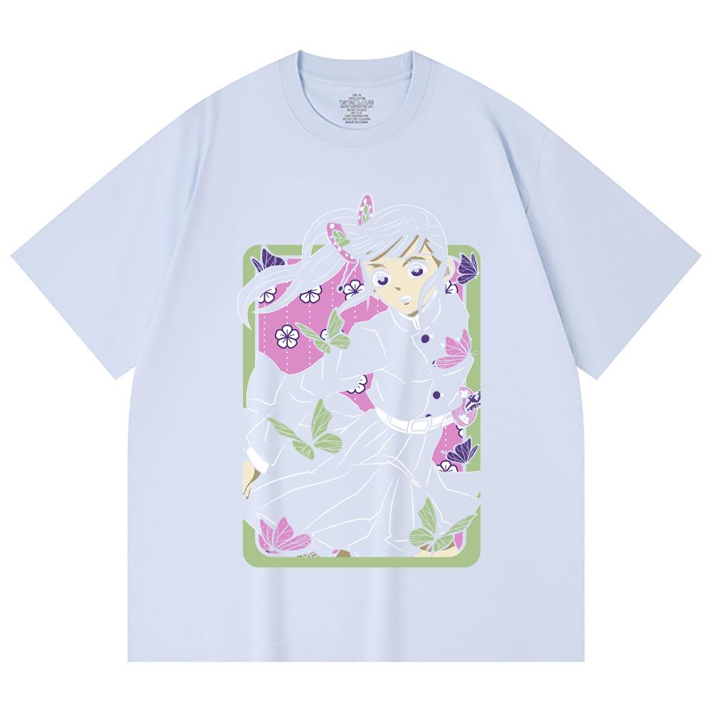T-shirt Unisex in Cotone Pesante 230 g/m² 100% Cotone Stampa Kanao Demon Slayer V77