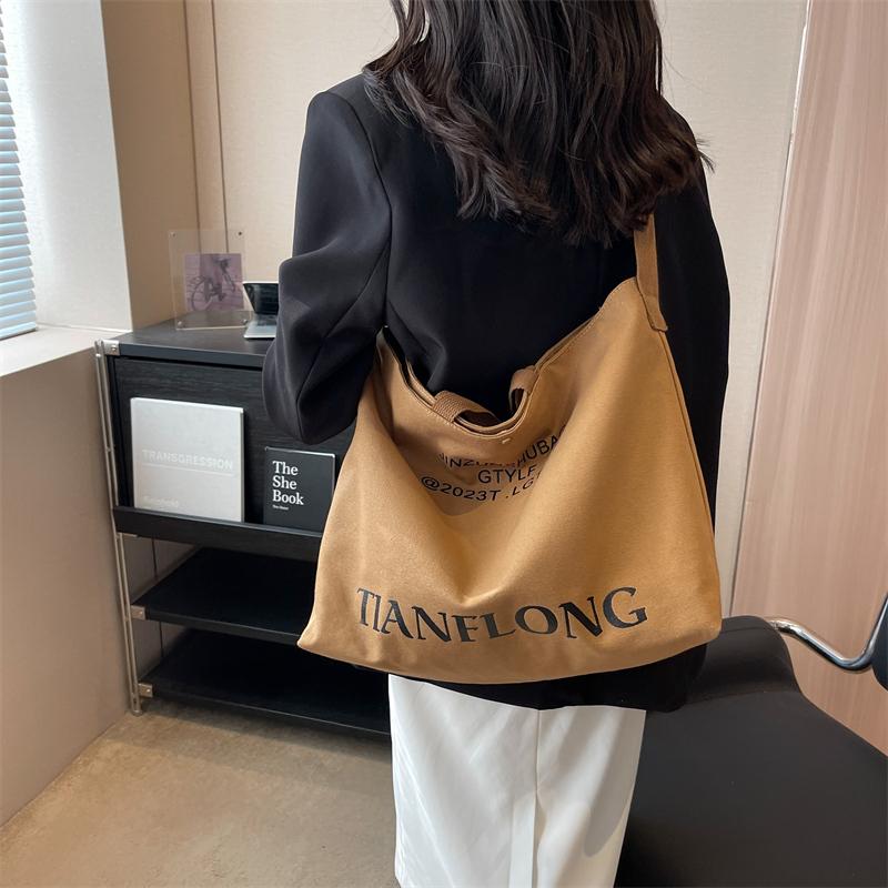 Plátěná taška přes rameno Dámská taška Crossbody Student Casual Backpack Kabelka do třídy