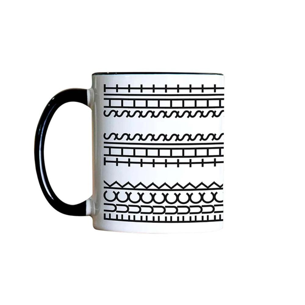 Ergonomic Handle Hidden Message Mug Microwave-Safe Drinking Mug Water Cup Teacup  Gift