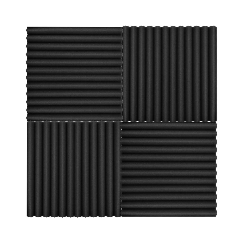 12pcs Pack Studio Foams Sound Insulation Foam Sound Absorbing Panels Soundproof Sponge 30 * 30 * 2.5cm 12 * 12 * 1in