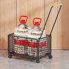 Movable Storage Basket Iron Organizer Baskets Luxury Large Toys Clothes Organizers Cart Multipurpose Kitchen Organizing Carts
