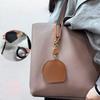 Extendable Reading Magnifying Glass Easy-pull Buckle PU Leather Key Chain  Seniors